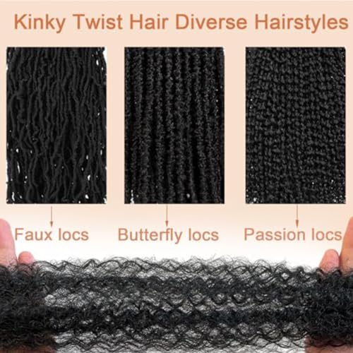 Paraglame Afro Twist Hair 8 Inch Marley Braiding Hair 8 Packs - Kids & Women