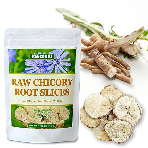 Natural Chicory Root Slices, 4oz - Caffeine Free & No Additives