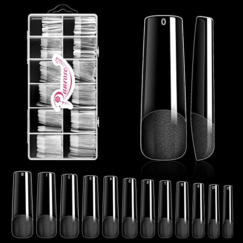 Ranrose XXL Long Straight Half Matte Nail Tips - 240 PCS