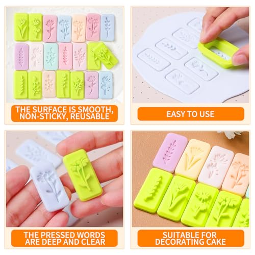 Leaves Clay Stamps Set for Polymer Clay Jewelry - 8 Shapes