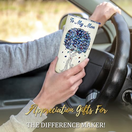 20 oz Stainless Steel Tumbler for Mom - Heartfelt Gift from Son