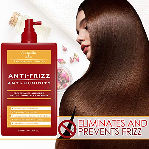 Arvazallia Anti-Frizz Hair Spray & Heat Protectant with Shine