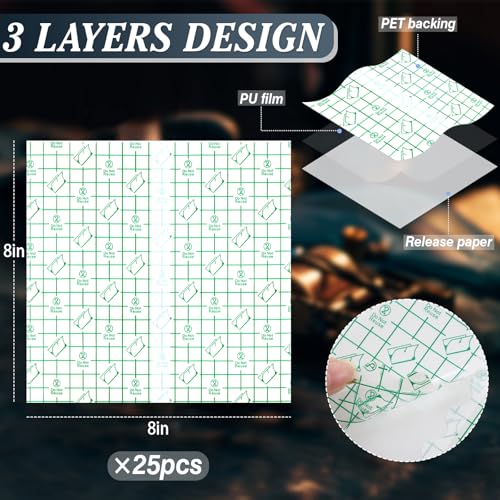 Tattoo Aftercare Bandage 8 x 200 Inch (8in 25 Pcs), Supplies