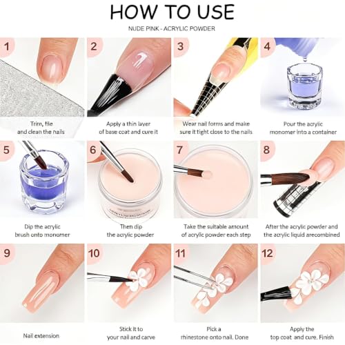 MUSILAN 6oz Acrylic Nail Monomer Liquid for Natural & Extension Nails