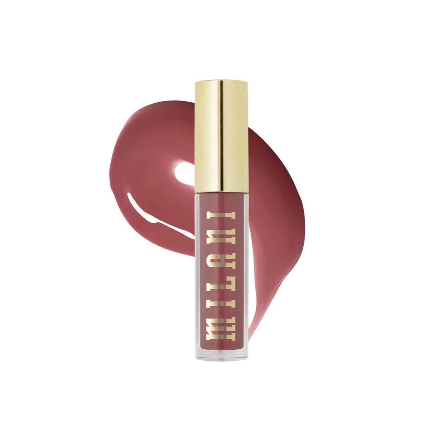 Milani Lip Gloss - Keep It Full Nourishing Lip Plumper with Hyaluronic Acid & Peptides | Soft Rose (0.13 Fl. Oz.)