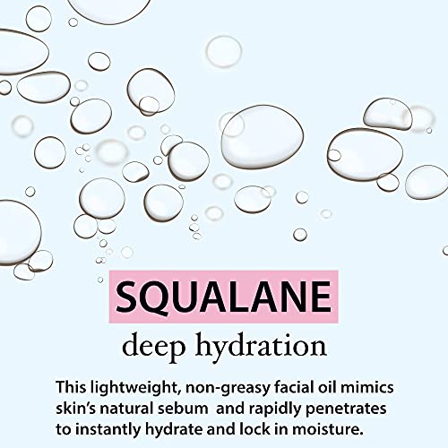 Amara Beauty 2 fl oz Squalane Oil Moisturizer - Face, Body & Hair Hydrating Serum