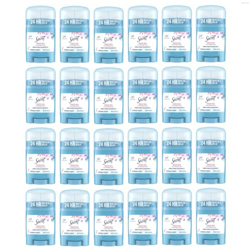 Secret Antiperspirant Deodorant for Women, 0.5 oz (Pack of 24) - 24hr Odor Protection
