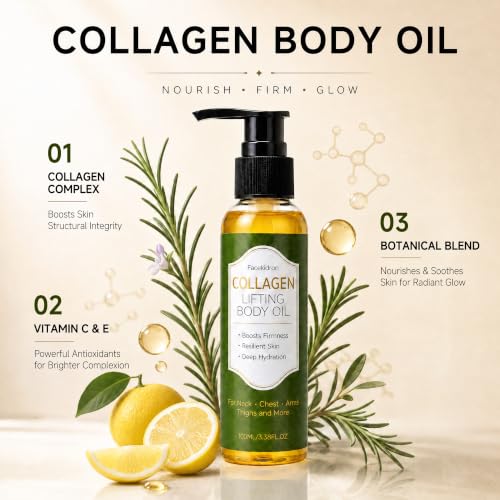 Yoneya Collagen Body Oil - Hydrating Moisturizer for Smooth, Firmer Skin