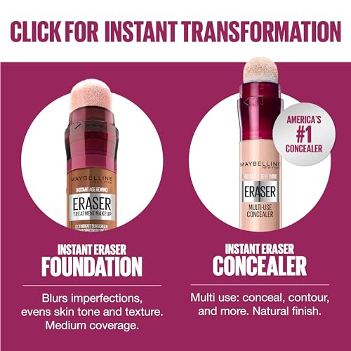 Maybelline Instant Age Rewind Eraser Foundation SPF 20 - 210, 0.68 Fl Oz