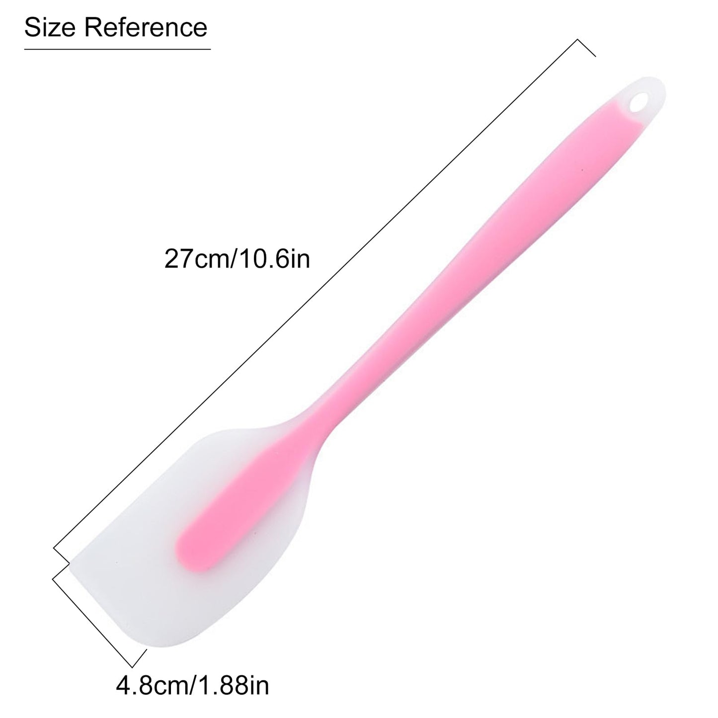 3 PCS Semi-Transparent Heat-Resistant Silicone Spatula Set – Non-Stick, BPA-Free Scrapers for Baking, Cooking & Mixing