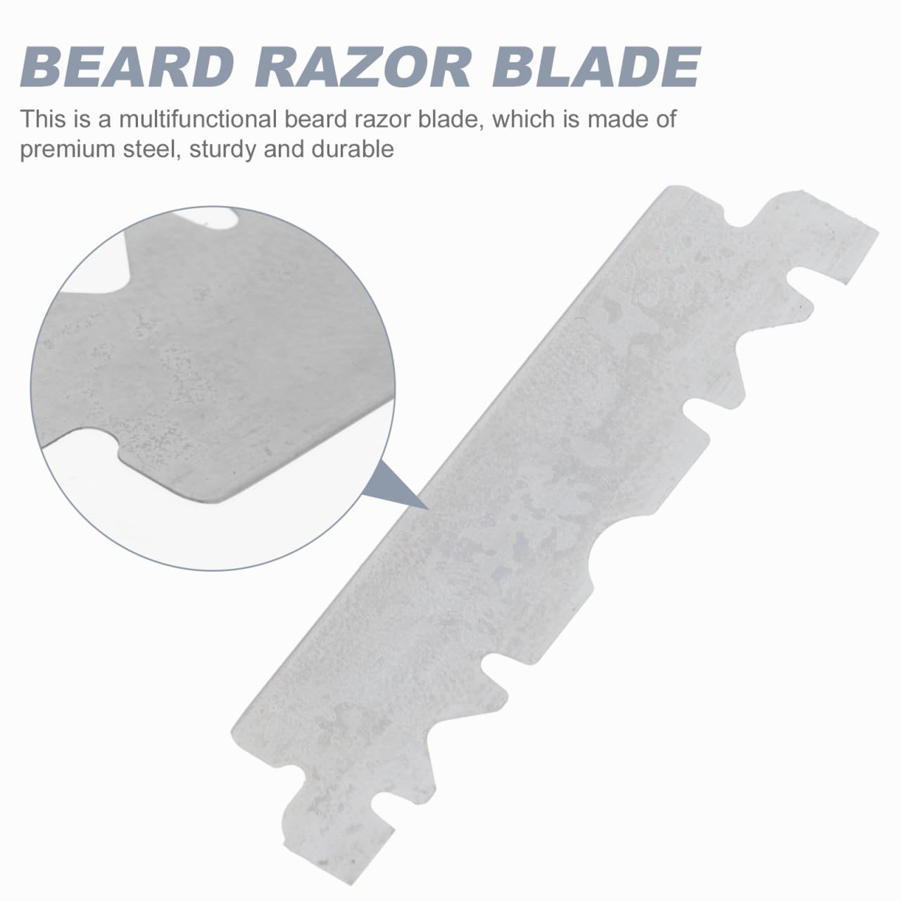 100 Count Single Edge for Men, Professional Barbershop One Blade Refills for Face Shaving, Precision Beard and Mustache Grooming, Fits Folding Straight Razors