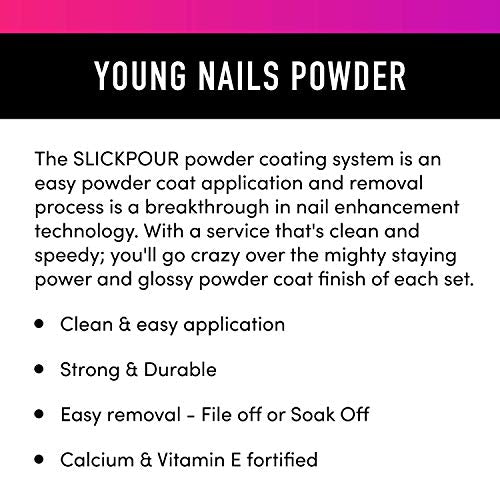 Young Nails SlickPour Dip Powder - Long-Lasting Acrylic Nail Color