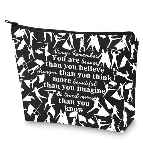 G2TUP Color Guard Gift Makeup Bag - New Flag Guard Themed Cosmetic Bag