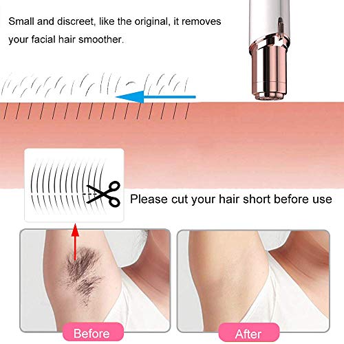 Facial Hair Remover Replacement Heads: Compatible with Finishing Touch Flawless Facial Hair Removal Tool for Women As Seen On TV 18K Gold-Plated Rose Gold (Generation 1 Single Halo)