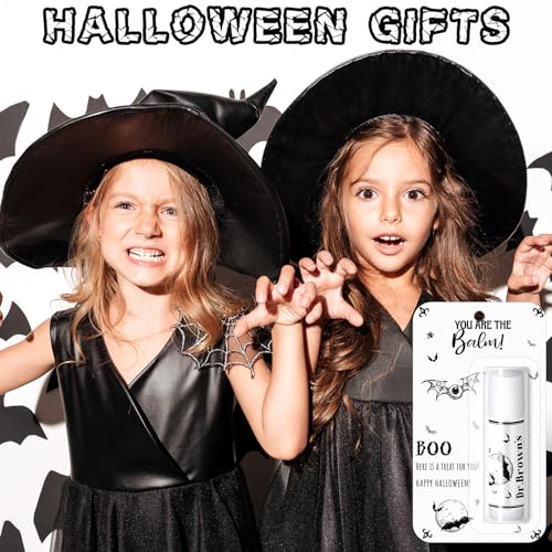 10 Pack Halloween Skull Lip Balms - Bat Design | Party Favors