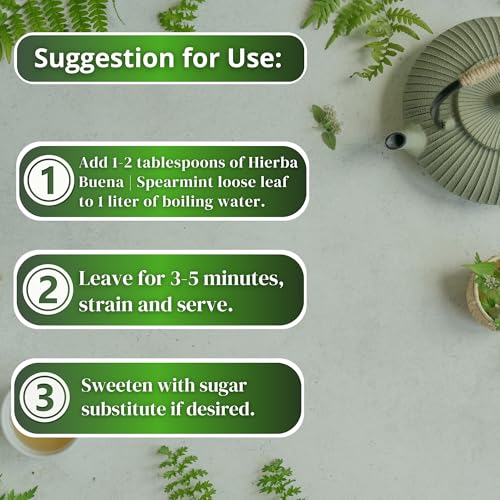 Hanan Loose Leaf Spearmint Tea - 1.1 oz Dried Peppermint Leaves
