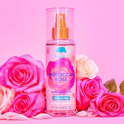 Tree Hut Moroccan Rose Fragrance Mist 6 Fl Oz (Pack of 2) - Hydrating Body Spray
