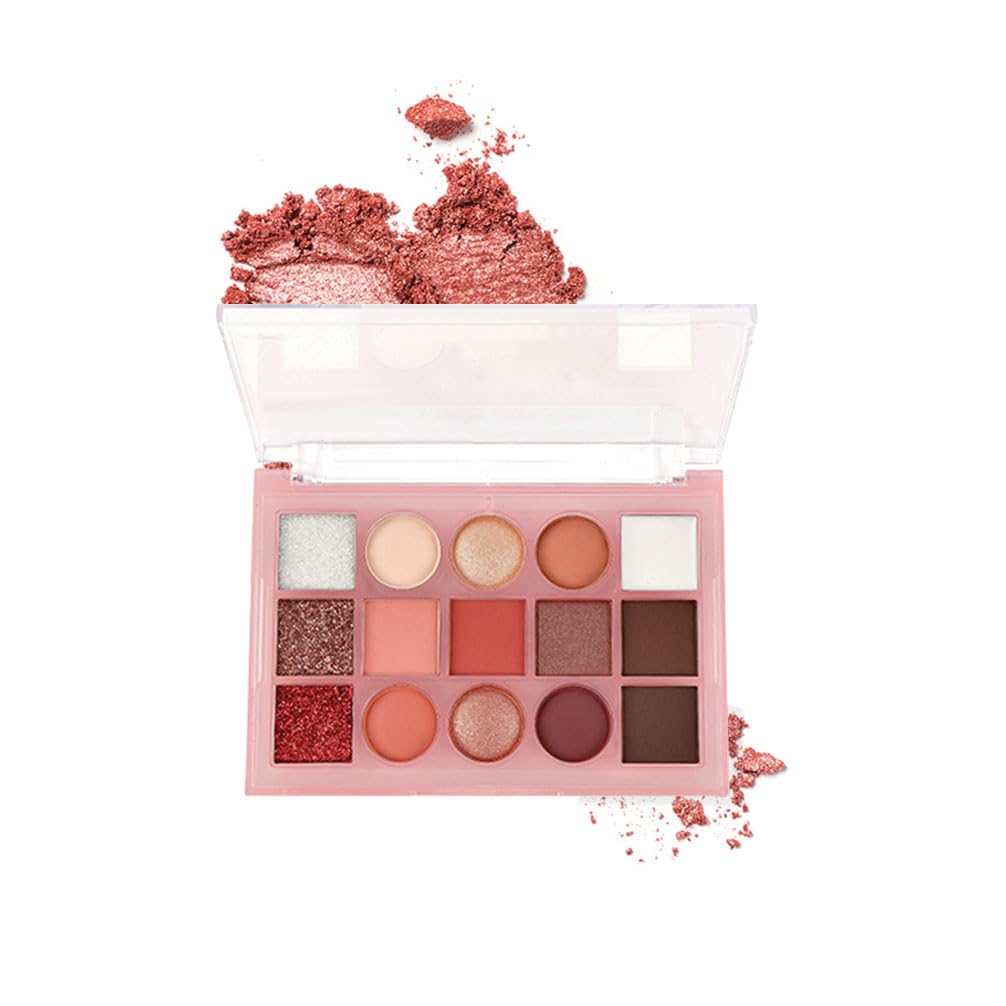 Warm Neutral Nude Eyeshadow Palette - Matte & Shimmer, High Pigment | Mini Everyday Makeup for All Eye Colors