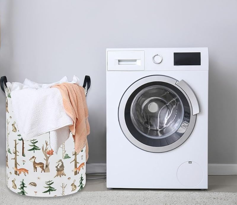 Sanjiaofen Kids Laundry Hamper - Collapsible Animal Storage Basket