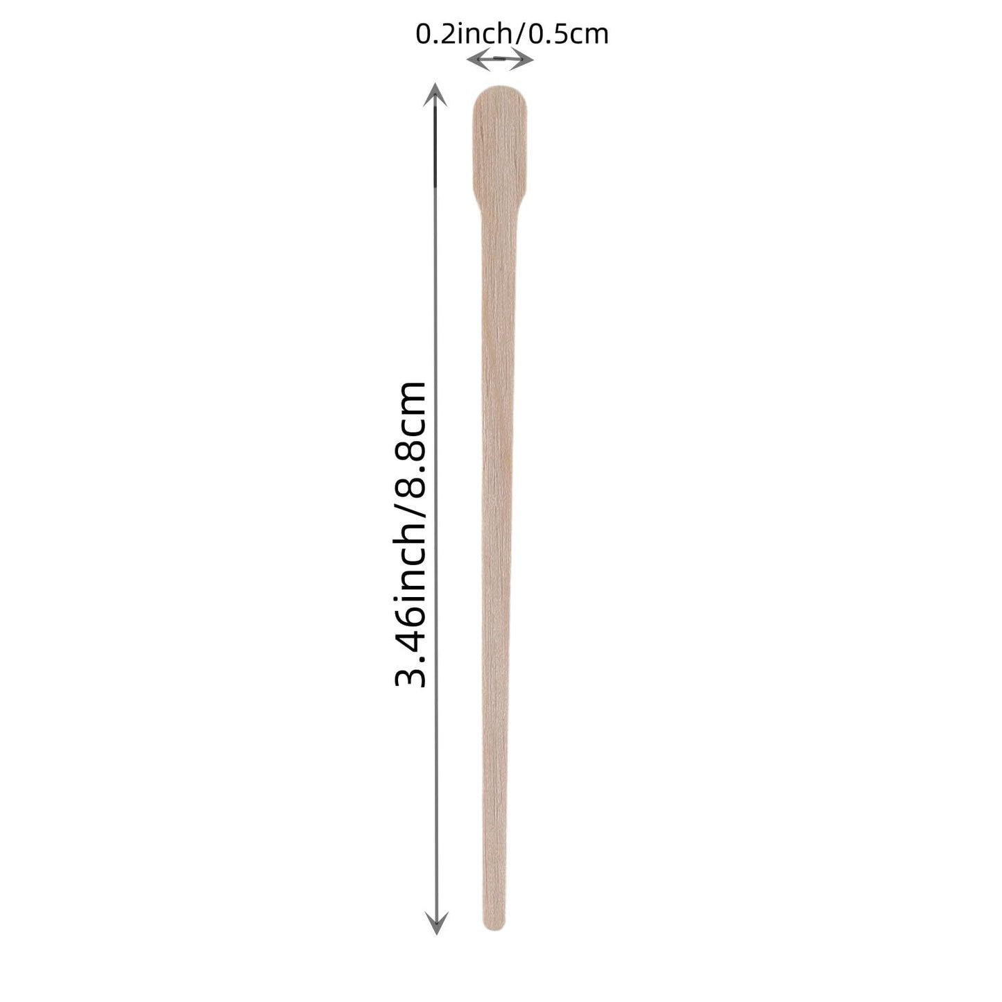1000Pcs Wooden Eyebrow Waxing Sticks, Hair Removal Applicator Body Face Depilation Spatula, Wood Craft Stick,Small Wooden Waxing Sticks for Eyebrow, Lip, Nose Waxing(Round Head)