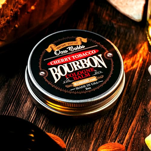 Handy Hound Solid Cologne for Men, Cherry Tobacco Bourbon, 2 oz Travel Tin