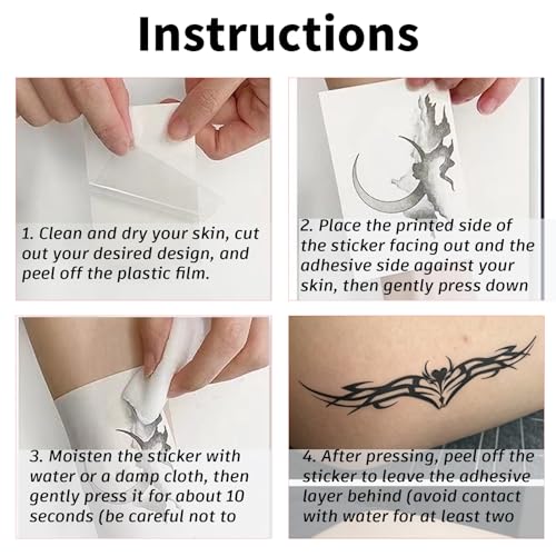 LARYEECHA Waist Totem Y2K Temporary Tattoos - 18 Sheets Waterproof Body Art for Women & Girls