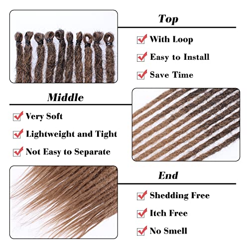 Leeven 24 Inch Ombre Honey Blonde Dreadlock Extensions - 40 Strands