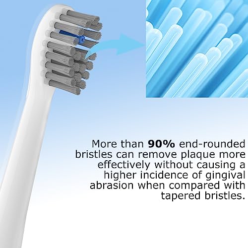 Waterpik Compatible Flossing Toothbrush Heads - 3 Pack Replacement for Sonic Fusion