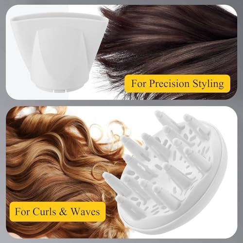 Licoseam 1875W Compact Hair Dryer with Diffuser and Concentrator