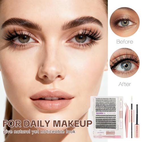 Lash Extension Kit 280Pcs DIY 9-16mm 30D+40D with Bond, Seal, Remover & Tweezers - LEESKELASH