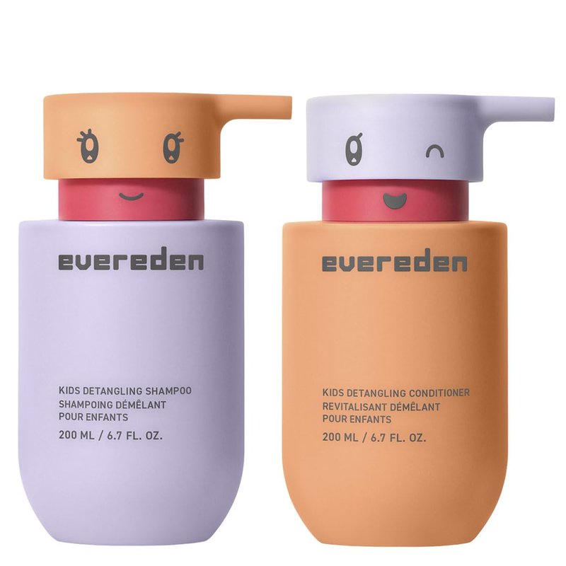 Kids Haircare Set - Detangling Shampoo & Conditioner for Ages 3+ | Plant Protein Peptides & Argan Oil, Vegan Formula