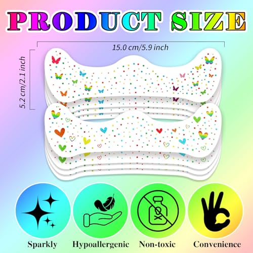 Rainbow Face Glitter Freckles - 8 PCS Temporary Tattoos for Pride