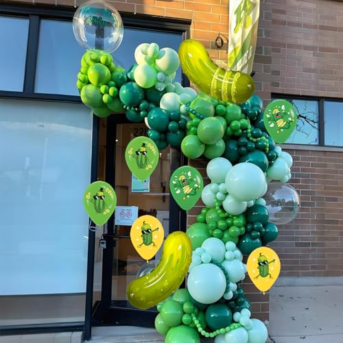 17-Piece Pickle Balloon Set for Birthday & Bachelorette Parties