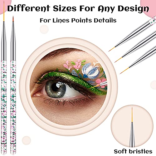 Maitys 6-Piece Fine Point Eyeliner Brush Set for Makeup