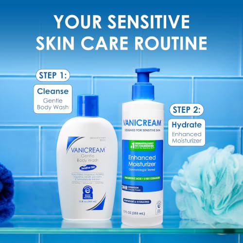 Vanicream Enhanced Moisturizer for Sensitive Skin - 12 Fl Oz Daily Lotion