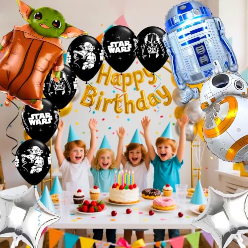 Space Themed Birthday Balloons Set - 11Pcs Sci-Fi Balloons