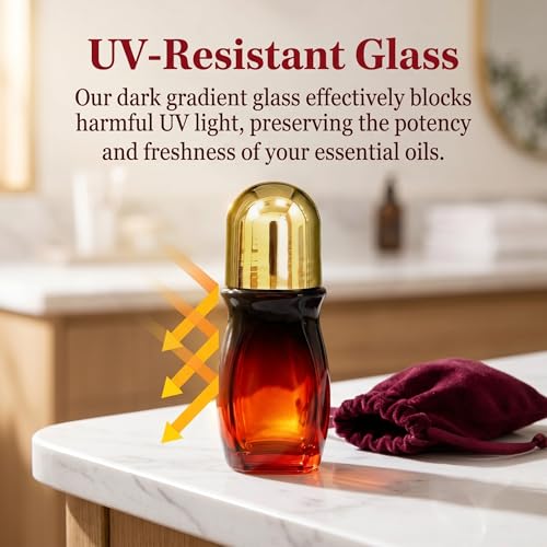 Rose Quartz Roller Ball Bottle - Black & Green Pearl 50ml