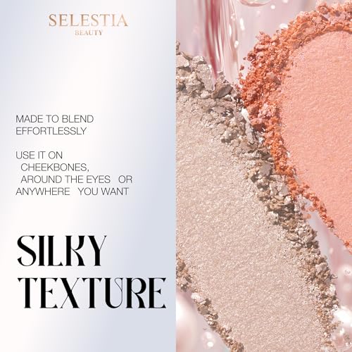 SELESTIA BEAUTY Divine V Powder Highlighter 0.53 oz - Radiant Glow