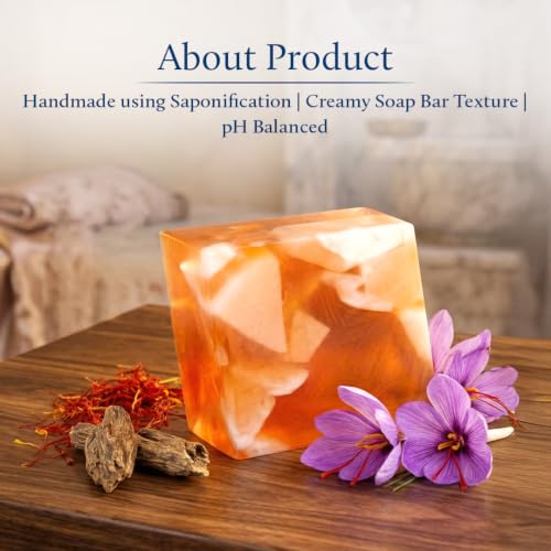 Blue Nectar Saffron & Oud Soap Bar | Moisturizing Plant-Based Body Wash