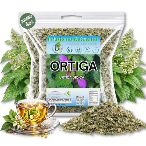 100% Natural Ortiga Herbal Tea - Caffeine-Free Loose Leaf, 4 oz