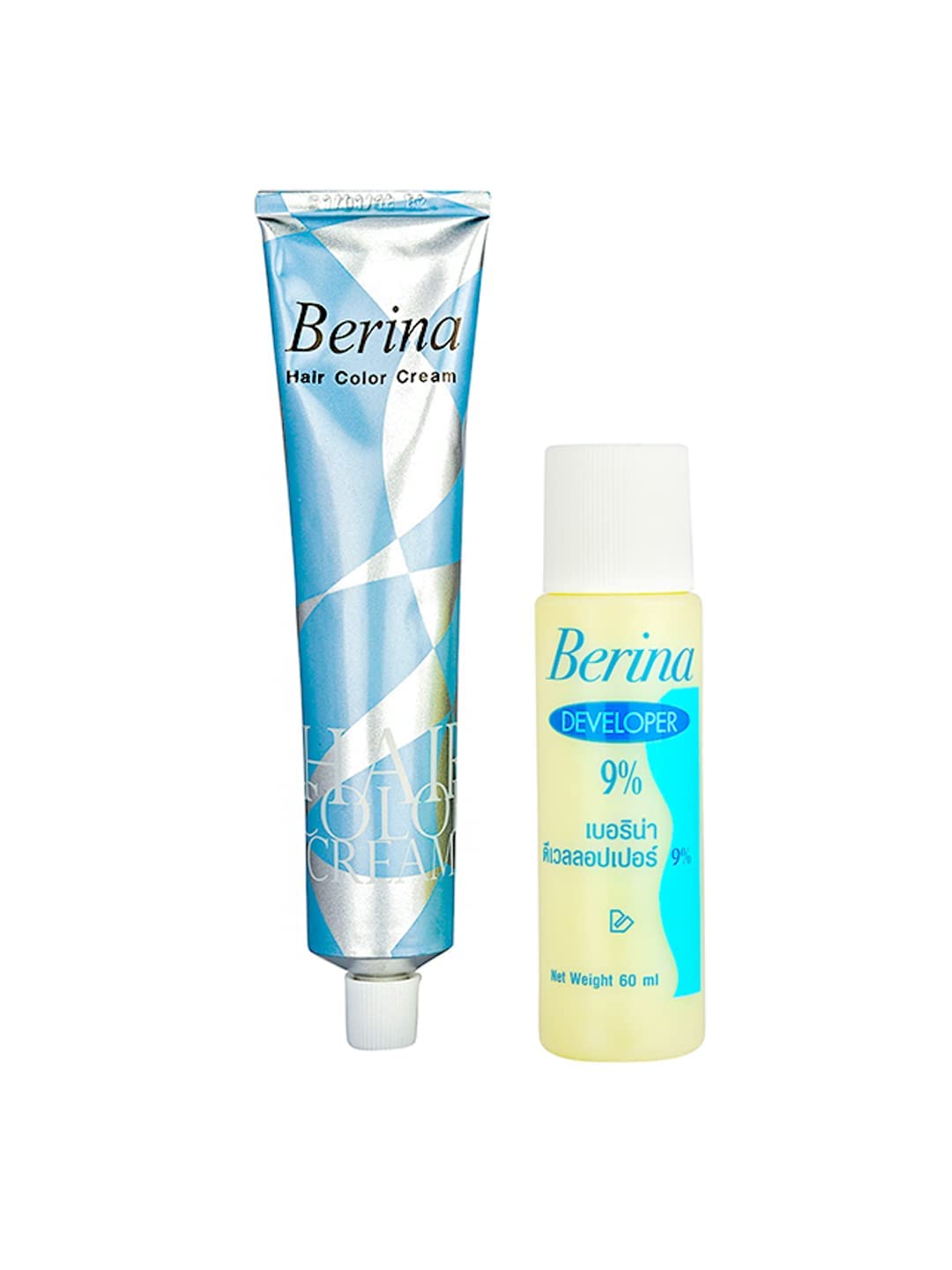 Berina A21 Light Grey Silver Permanent Hair Dye - Unisex Punk Color Cream | Long-Lasting Formula