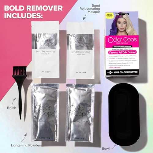 Color Oops Bold Hair Color Remover - 2 Applications, Vegan & Cruelty Free