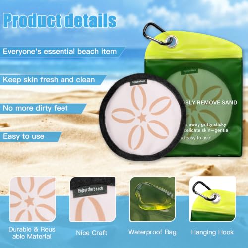 Beach Sand Remover Wipe - Portable Sand Eraser for Family Vacations