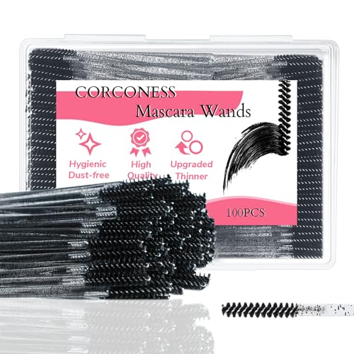 100 Disposable Mini Spoolie Brushes for Eyelash Extensions
