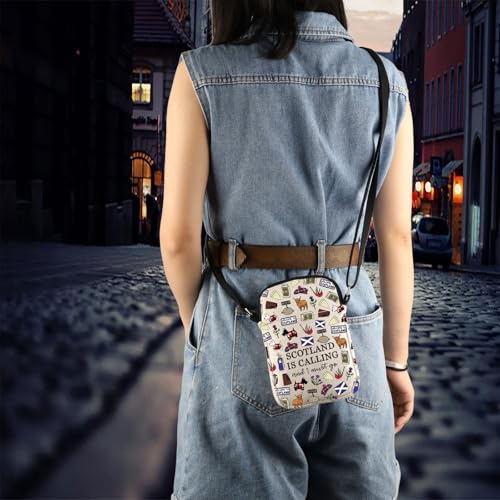 Edinburgh Scotland Canvas Makeup Bag - Durable Zipper Travel Pouch