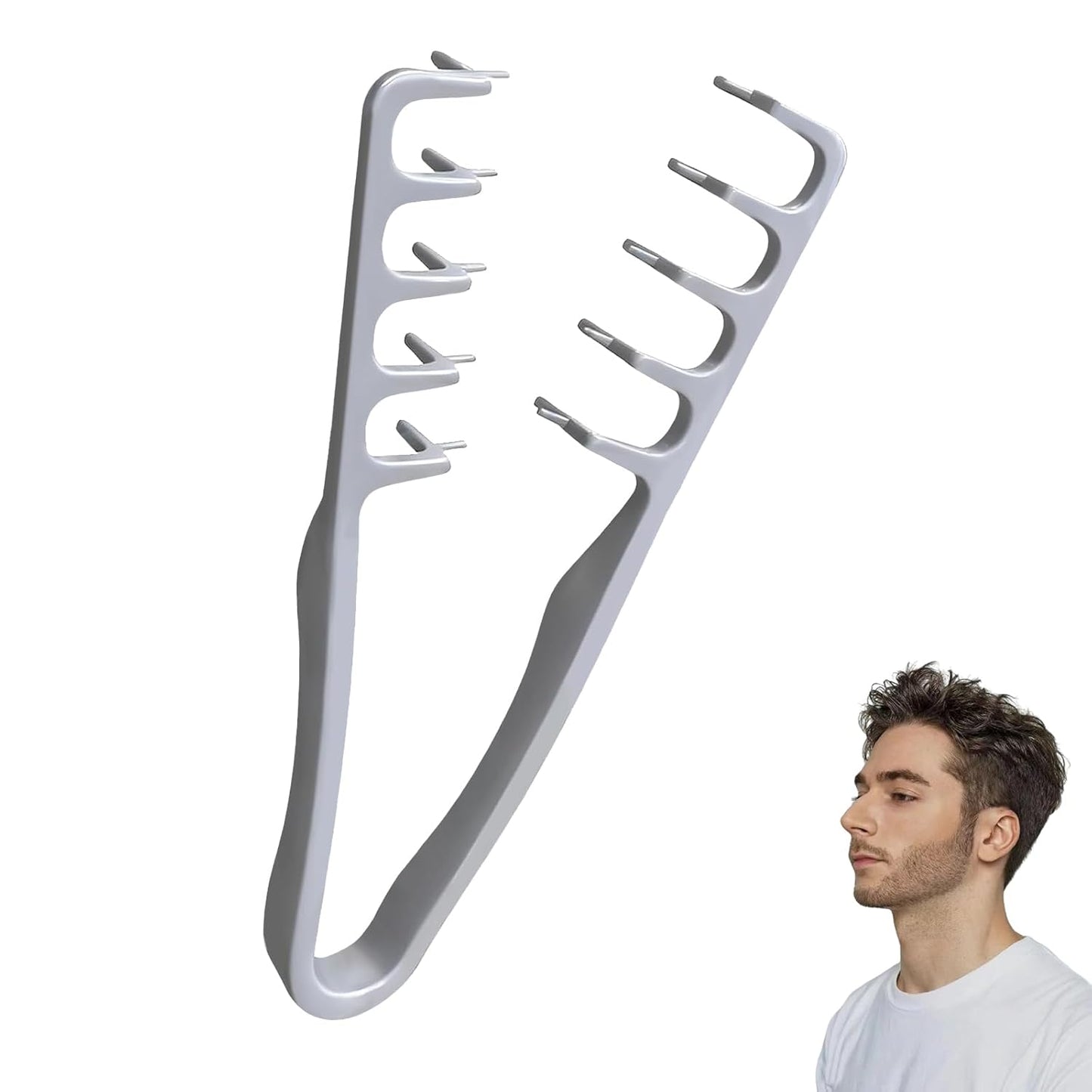 Volumizing Texture Comb - Wide-Tooth Styling Tool for Men & Women | Black
