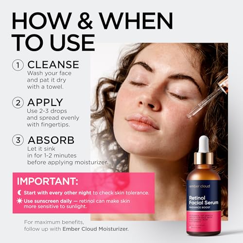 Retinol Serum with Hyaluronic Acid & Vitamin E – 1 Oz Anti-Aging Treatment