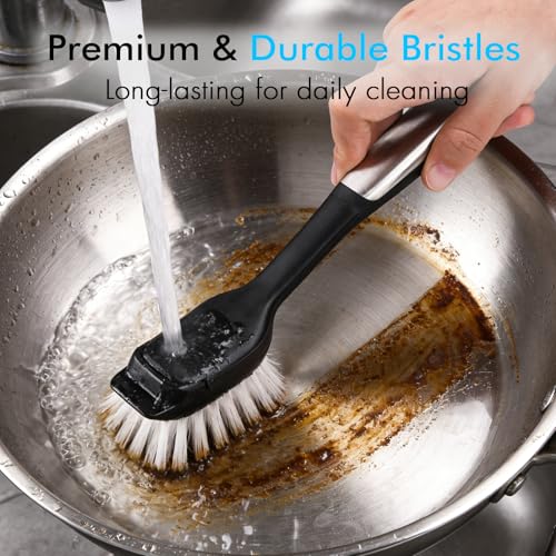 Dish Brush Refill Heads for OXO Steel Dish Brush - 4 Pack