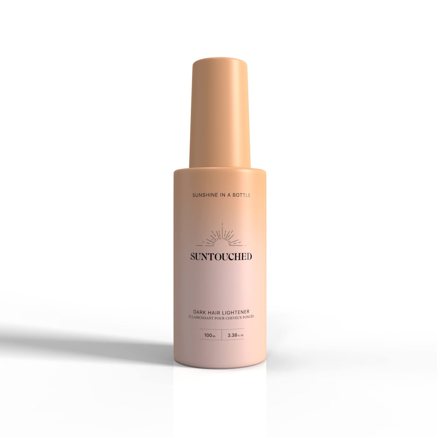 Suntouched Hair Lightener for Dark Hair - Natural Highlights Without Foils or Ammonia - Sun-Activated Gradual Lightening Spray for Brown to Black Hair with Chamomile - 3.38 Fl Oz