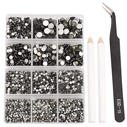 NCB 8000pcs Non Hotfix Rhinestones for Nail Art & Crafting